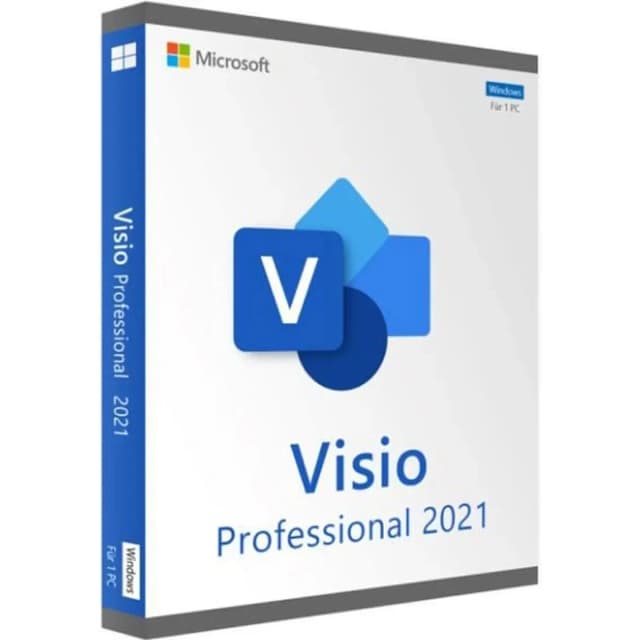 Microsoft Visio Professional 2021 Retail Key Online Activation Lifetime License