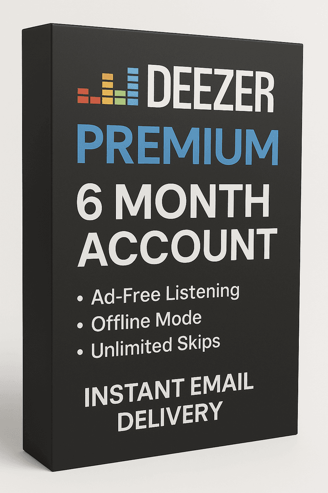 Deezer Premium 6 Month Account Instant Email Delivery