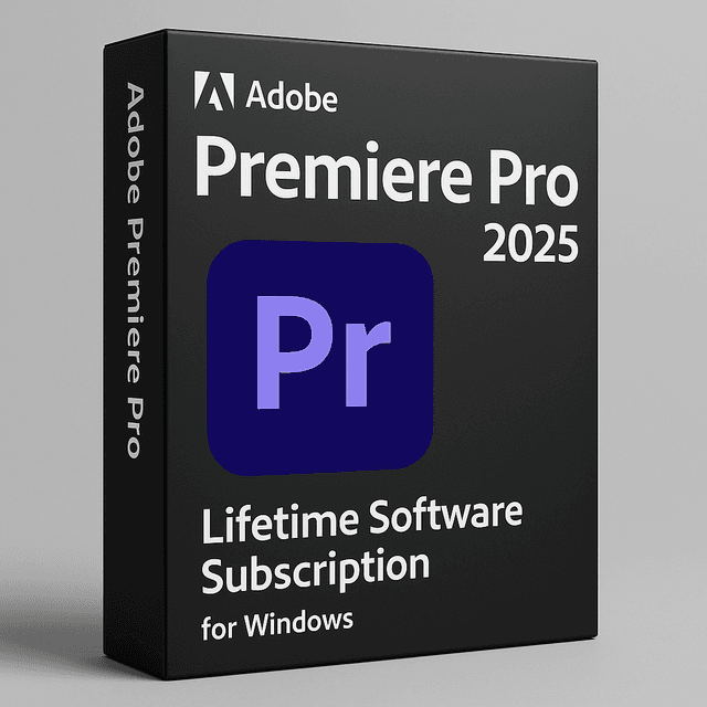 Adobe Premiere Pro 2025 Lifetime Software Subscription for Windows